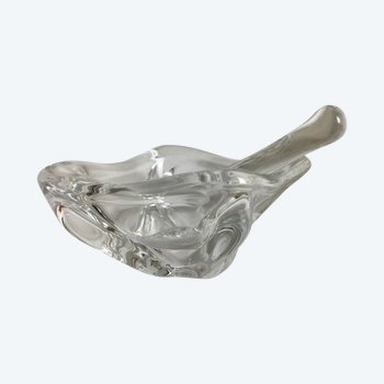 Daum France crystal ashtray