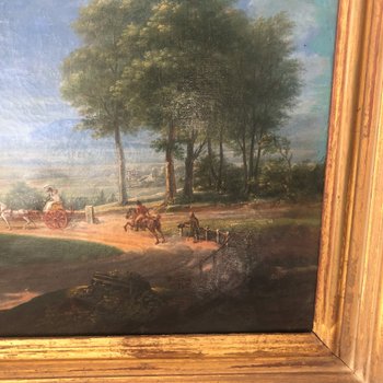 Promenade en calèche, milieu du XIXème siècle