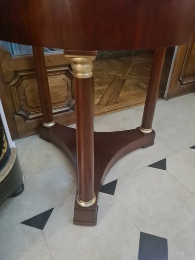 Empire period mahogany side table, circa 1810