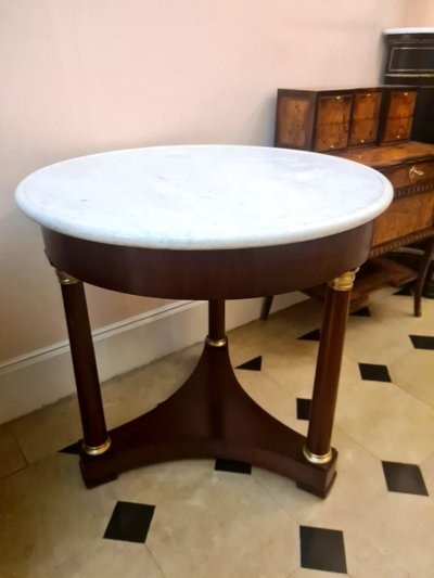 Empire period mahogany side table, circa 1810