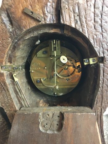 Big black forest clock