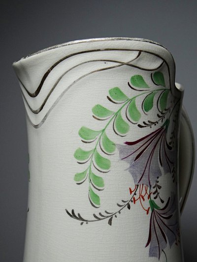 Large antique earthenware wash jug from Hamage Moulin des Loups