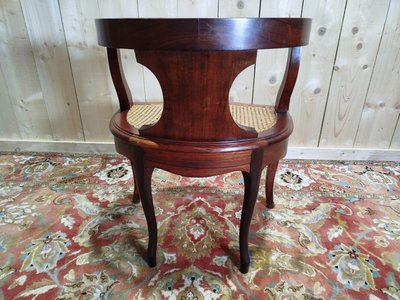 Fauteuil de bureau canné de style Louis XV - Transition