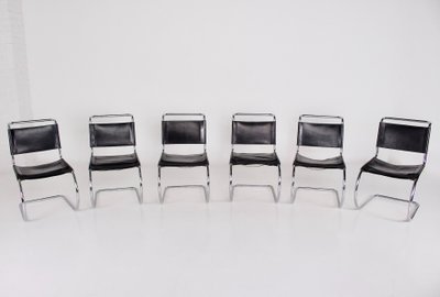 MR 10 chairs by Mies van der Rohe for Thonet
