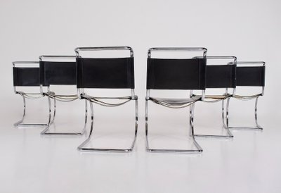 MR 10 chairs by Mies van der Rohe for Thonet