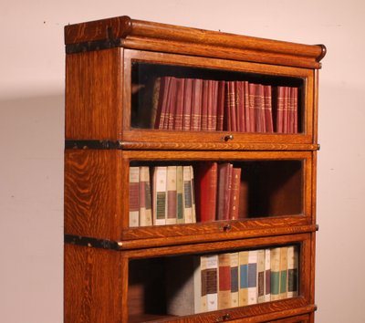 Globe Wernicke Bücherregal aus Eiche, 4 Elemente