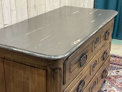 Commode d'époque Louis XV XVIIIème en noyer