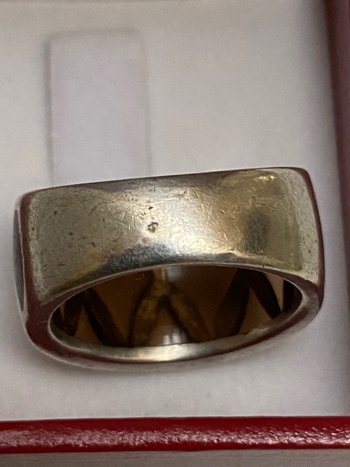 ANELLO IN ARGENTO STERLING E SMALTO AGGIORNATO