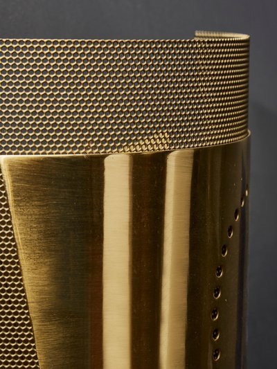 S wall lights in brushed brass Atelje Lyktan