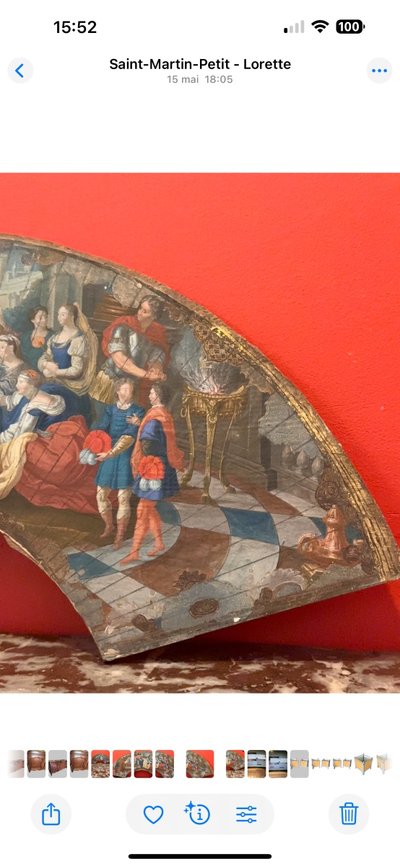 Tempera su carta: "Lo svenimento di Ester" da Antoine Coypel