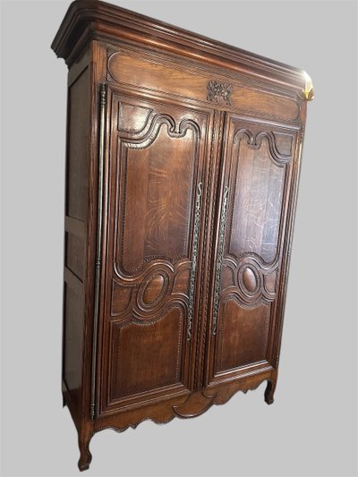 Armoire de mariage Normande en bois de chêne
