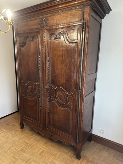 Armoire de mariage Normande en bois de chêne