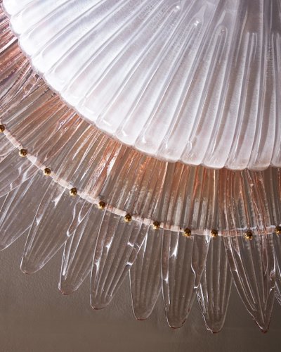 Murano pink flush mount