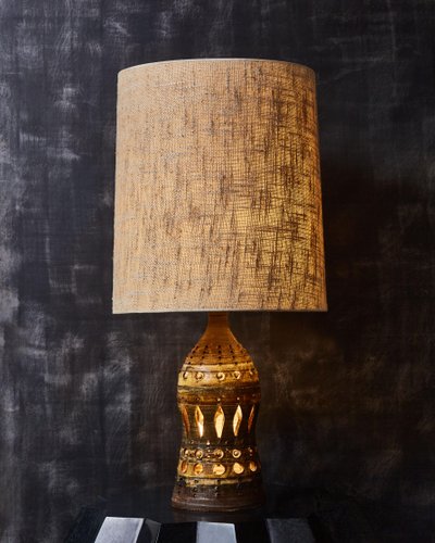 Georges Pelletier enamelled table lamp