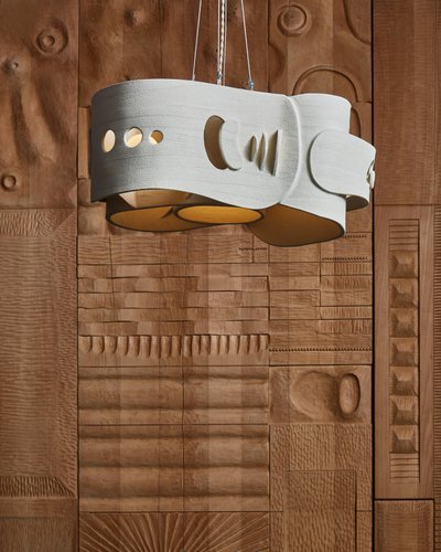 Lustre en céramique d'Olivia Cognet
