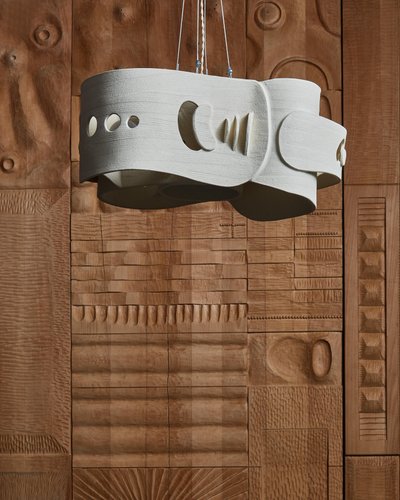 Lustre en céramique d'Olivia Cognet