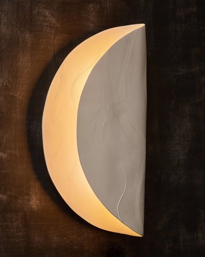 Paire d'appliques murales Selene de Françoise Bergaglia