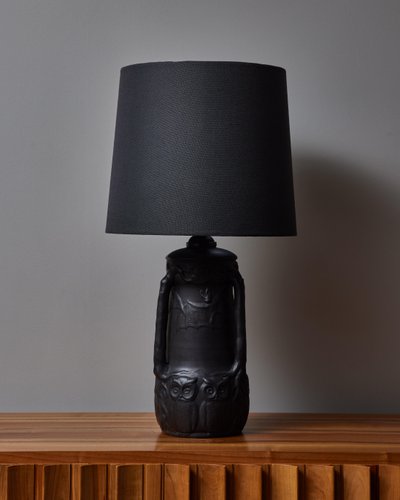 Lauritz Adolph Hjorth glazed ceramic desk lamp
