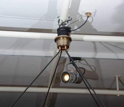 Glustin Leuchten Kreation Messing-Kronleuchter mit Reifen
