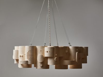 Circular chandelier by Olivia Cognet