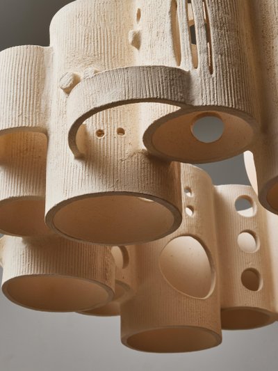 Circular chandelier by Olivia Cognet