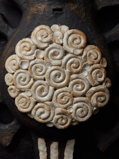 Coppia di applique in ceramica Toro di Dominique Pouchain