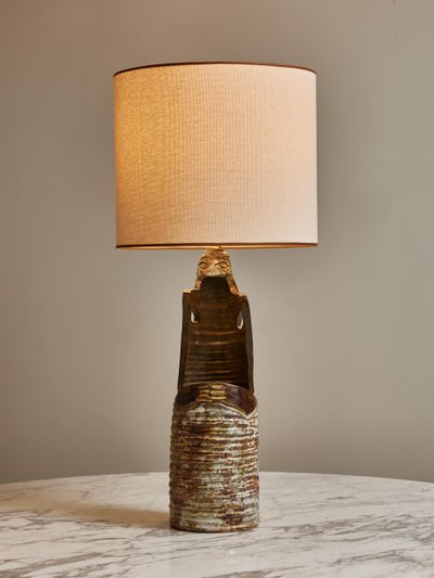 Ceramic table lamp by Alexandre Kostanda