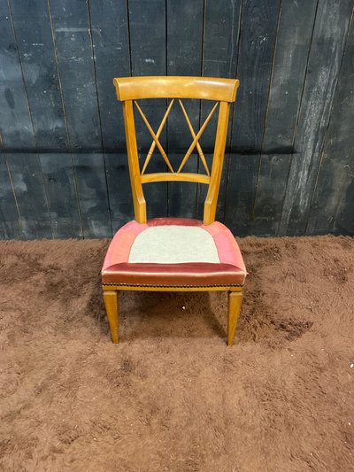 Maurice HIRSCH , paire de chaises néo classiques circa 1940/1950