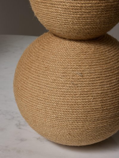 Pair of rope-wrapped table lamps