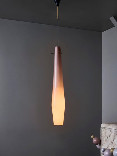 Vistosi pendant in pink Murano glass