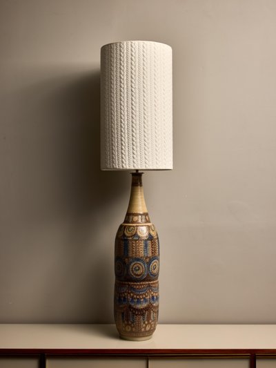Grande lampe de table de J.C. Courjauld