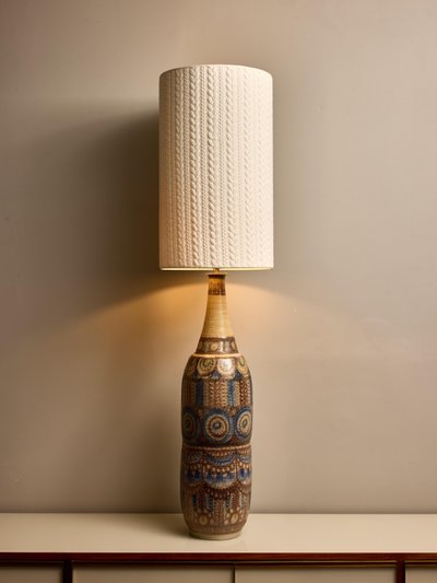 Grande lampe de table de J.C. Courjauld
