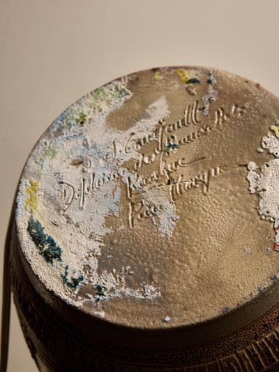 Grande lampe de table de J.C. Courjauld