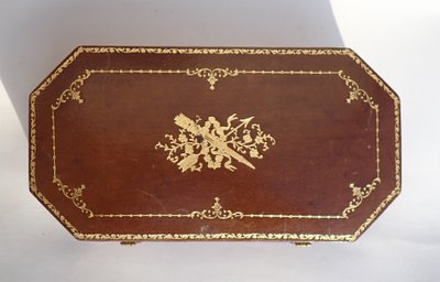 Coffret nécessaire De Couture Ancien fin XIXe début XXe En Argent Massif ciseaux dé à coudre