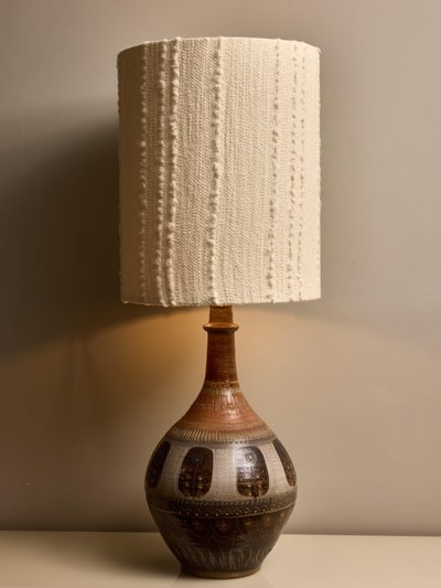 Table lamp in glazed ceramic by André L'helguen
