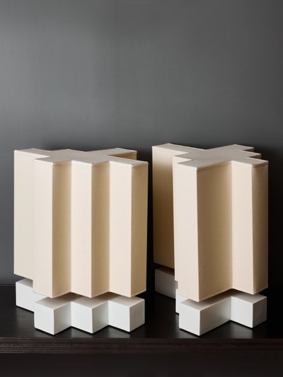 Pair of Brick 02 table lamps by Jenna Basso