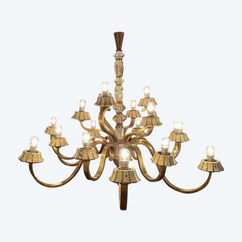 Lustre 18 Lumieres Bronze