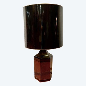 Importante lampada in lamiera laccata