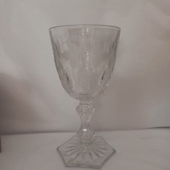 Verre de mariage en cristal 19 ème