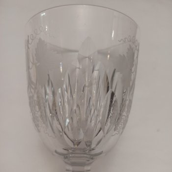 Verre de mariage en cristal 19 ème