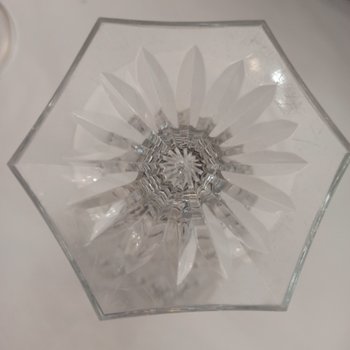 Verre de mariage en cristal 19 ème
