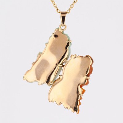Pendentif jade carpes Koi