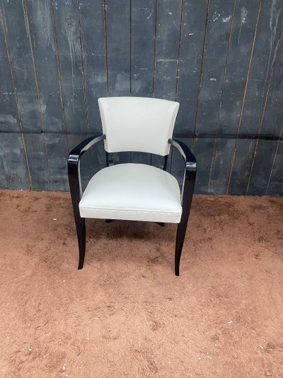 Paar vollständig restaurierte Art-Deco-Sessel circa 1930