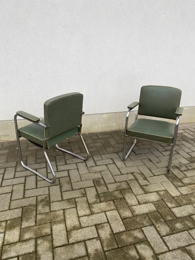 Suite Von 9 Modernistischen Art Deco Sesseln Circa 1930/1950