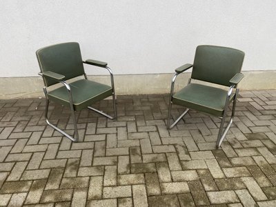 Suite Von 9 Modernistischen Art Deco Sesseln Circa 1930/1950