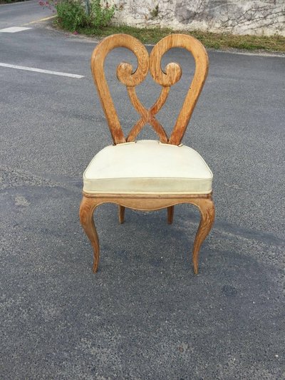 Germaine Darbois-gaudin (decorator , Paquebots ) Six Art Deco Chairs Circa 1940