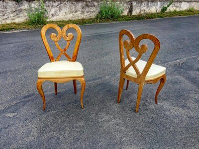 Germaine Darbois-gaudin (decorator , Paquebots ) Six Art Deco Chairs Circa 1940