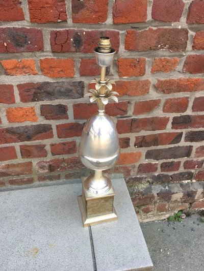 Maison Barbier, Chrome-Plated Metal Lamp Base, Cieca 1960