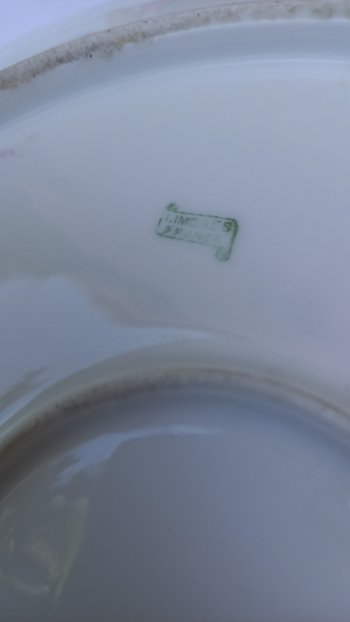 Decorative plates in Limoges porcelain from the 20th century