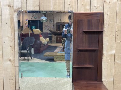 Coiffeuse Art déco des années 1930 en acajou 